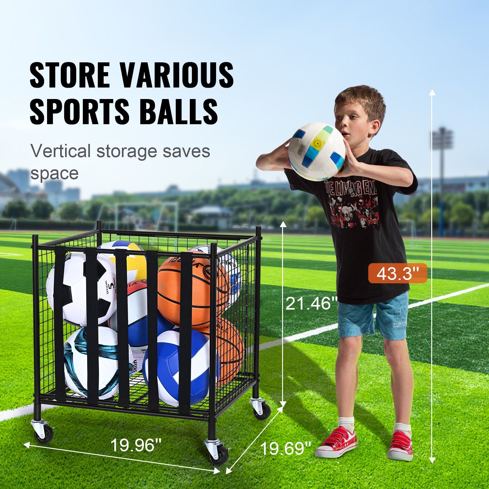 Тележка для хранения спортивны – обзор и цена Sports Equipment Cart