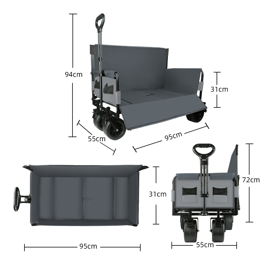 Тележка-трансформер с боковым  – обзор и цена Sports Equipment Cart